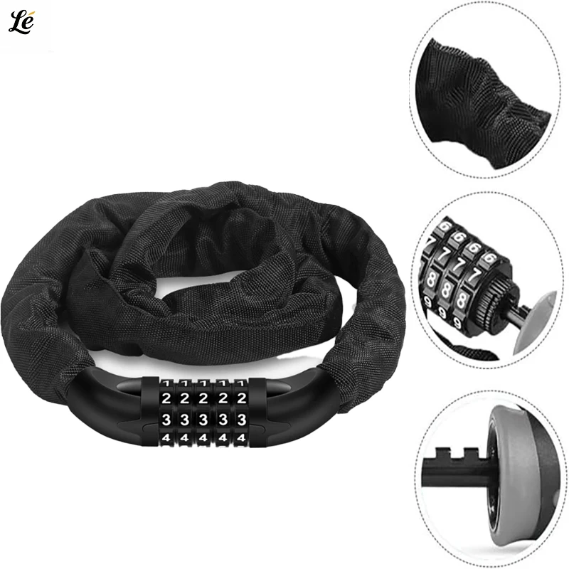 1 PC Five Combination Security Bike Lock Portable Chain Lock for Bicycles Motorcycles and Scooters Durable and Resistant
1 PC Five Combination Security Bike Lock Portable Chain Lock for Bicycles Motorcycles and Scooters Durable and Resistant