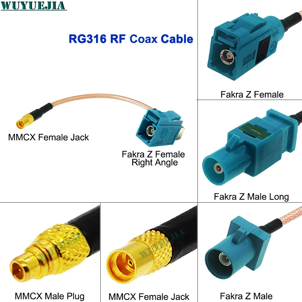 0.1-15M MMCX Female to Water Blue Fakra Z Male RG316 Pigtail RF Coaxial Cable Car Navigation GPS Antenna Adapter Extension Cable
0.1-15M MMCX Female to Water Blue Fakra Z Male RG316 Pigtail RF Coaxial Cable Car Navigation GPS Antenna Adapter Extension Cable