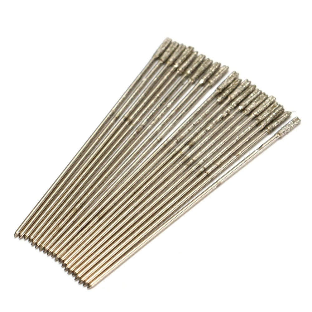 20pcs 1mm Diamond Coated Lapidary Drill Bits Solid Bits Needle For Jewelry Ceramic Crystal Drilling Power Tools Accessories
20pcs 1mm Diamond Coated Lapidary Drill Bits Solid Bits Needle For Jewelry Ceramic Crystal Drilling Power Tools Accessories