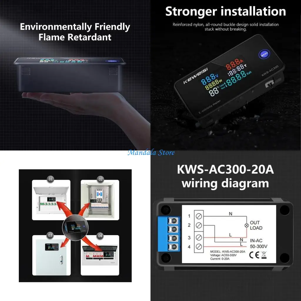 U2JC Multifunction AC300 20A Voltages & Current Meter Electrical Measurement Tool for Homes Lab & Industrial Equipment
U2JC Multifunction AC300 20A Voltages & Current Meter Electrical Measurement Tool for Homes Lab & Industrial Equipment