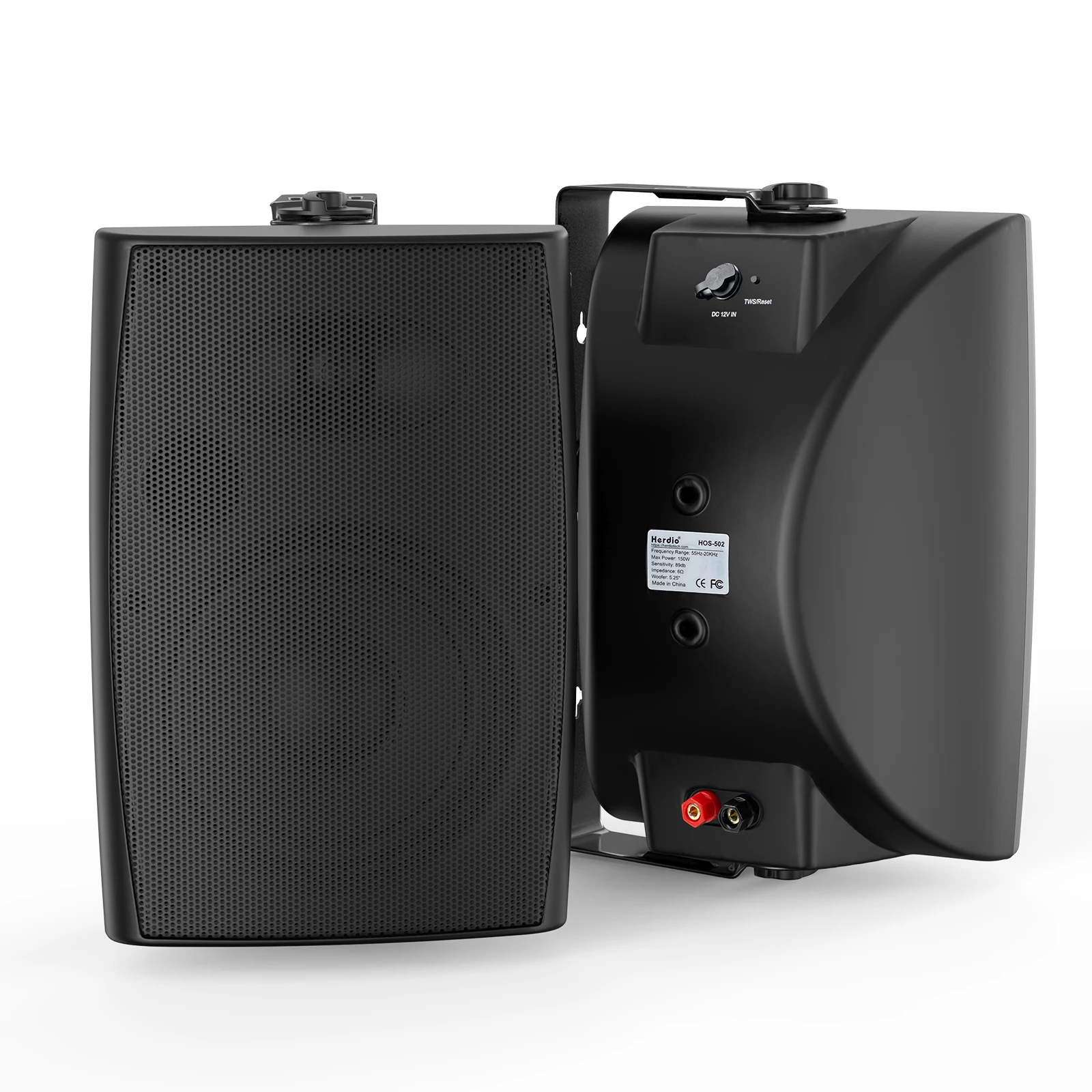 Herdio 5.25" 2PCS Outdoor Bluetooth Speakers Waterproof Wall Mount 300W Peak Power TWS Stereo Pairing For Patio Pool Garden
Herdio 5.25" 2PCS Outdoor Bluetooth Speakers Waterproof Wall Mount 300W Peak Power TWS Stereo Pairing For Patio Pool Garden