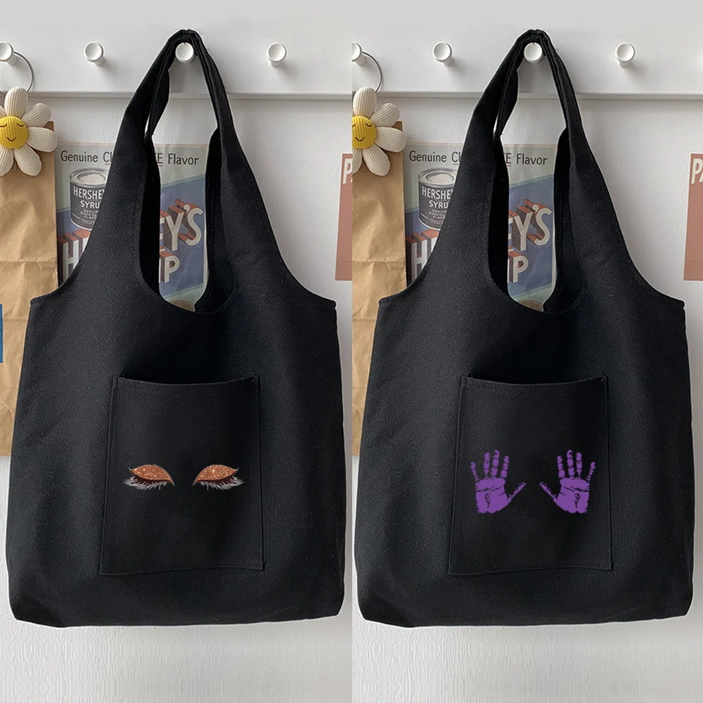 Street Simple Black Shoulder Bag Woman Bag Handbag Casual Funny Chest Pattern Printing Large Capacity Tote Bag Soft Commuter
Street Simple Black Shoulder Bag Woman Bag Handbag Casual Funny Chest Pattern Printing Large Capacity Tote Bag Soft Commuter