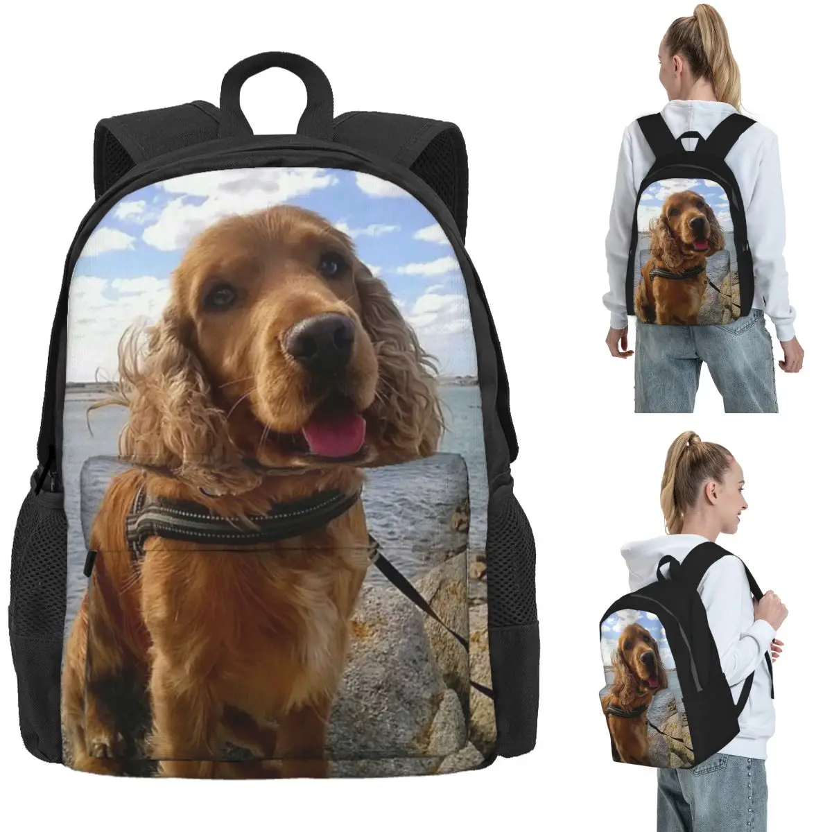 Funny Cool Cocker Spaniel Dog Animal Backpack Daypack Large Capacity Kids BookBag School Bag Shoulder Bags for Men Women
Funny Cool Cocker Spaniel Dog Animal Backpack Daypack Large Capacity Kids BookBag School Bag Shoulder Bags for Men Women