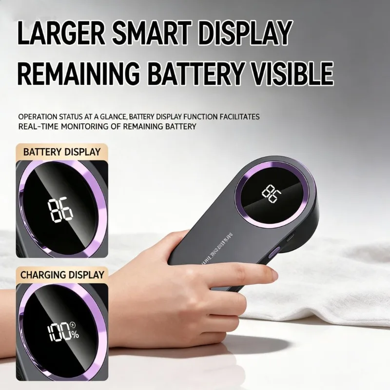 Digital Display Lint Remover, Household Fabric Shaver for Clothes, Sweater Fuzz Trimmer, Direct Plug‑in Type
Digital Display Lint Remover, Household Fabric Shaver for Clothes, Sweater Fuzz Trimmer, Direct Plug‑in Type