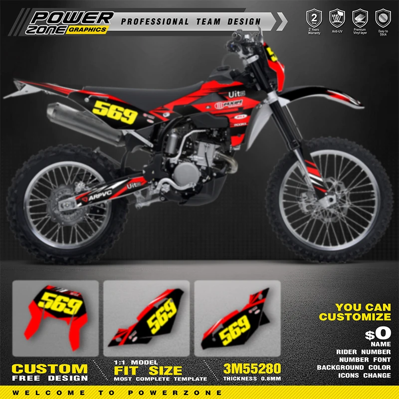 PowerZone Custom Team Graphics Decals Stickers Kit For Husqvarna 08-13FE250 2008-2013 Stickers 06
PowerZone Custom Team Graphics Decals Stickers Kit For Husqvarna 08-13FE250 2008-2013 Stickers 06