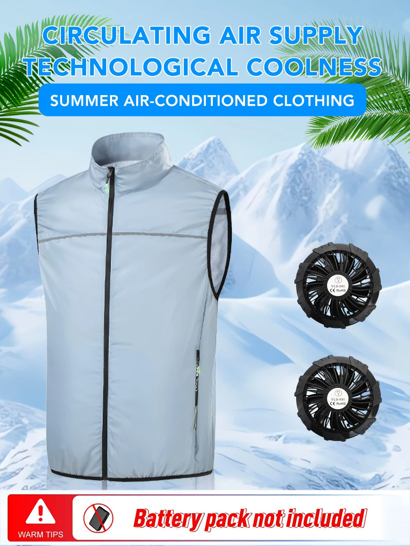 Summer Air Conditioning work Clothes,Heatstroke prevention Clothes with fan,Cooling sleeveless Jacket Vest,Suitable for outdoor
Summer Air Conditioning work Clothes,Heatstroke prevention Clothes with fan,Cooling sleeveless Jacket Vest,Suitable for outdoor