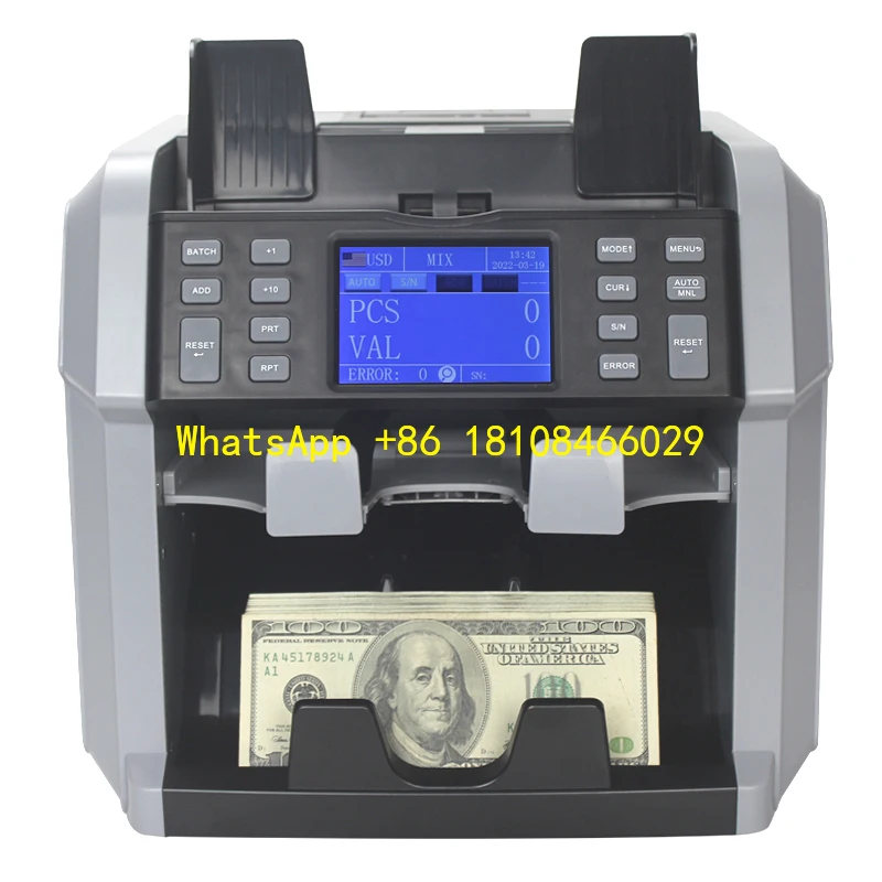 Banknote Sorter Fitness Bill Counter for Banking Finance Two-CIS Money Counting Machine with UVMG IR Cash Detector Touch Screen
Banknote Sorter Fitness Bill Counter for Banking Finance Two-CIS Money Counting Machine with UVMG IR Cash Detector Touch Screen