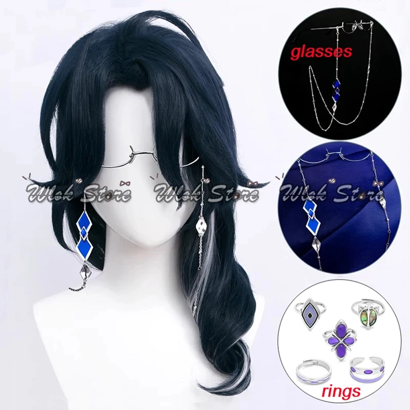 ABC123Genshin Impact Regrator Cosplay Wig Glasses Rings Pantalone Dark Blue Curly Hair Synthetic Wigs For Ha3;b,6/k'5;
ABC123Genshin Impact Regrator Cosplay Wig Glasses Rings Pantalone Dark Blue Curly Hair Synthetic Wigs For Ha3;b,6/k'5;