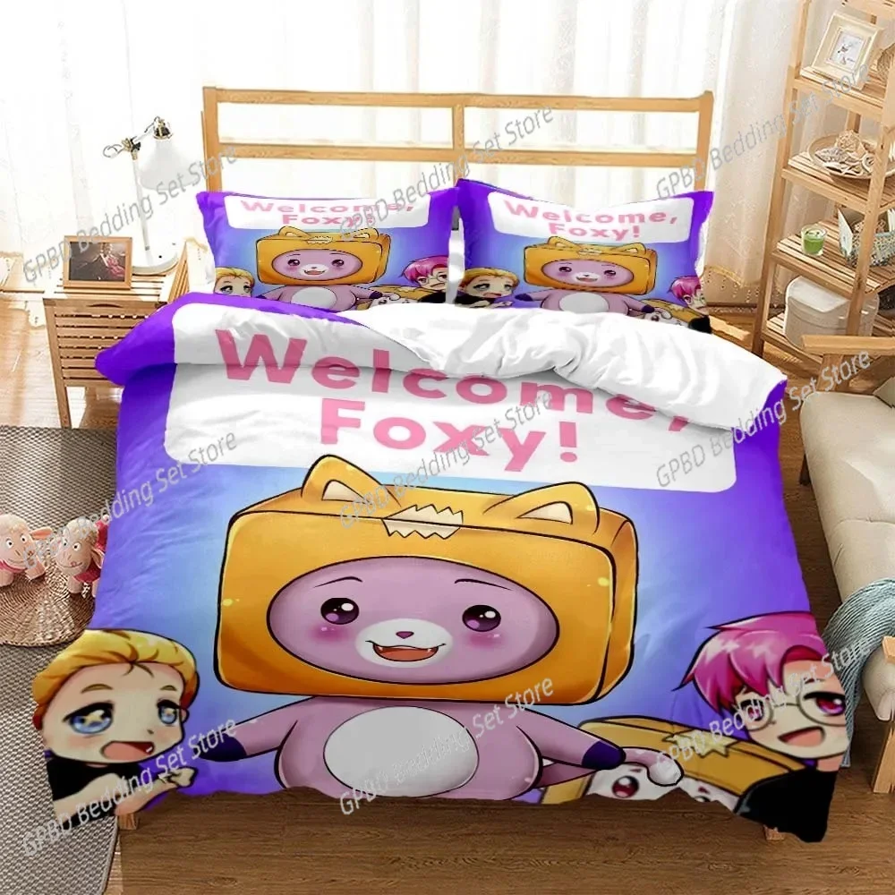 Lankybox Foxy Boxy Cute Cartoon 3D NEW Duvet Cover Pillowcase Bedding Set Adult Boy Girl Bedroom Decoration Single Double Large
Lankybox Foxy Boxy Cute Cartoon 3D NEW Duvet Cover Pillowcase Bedding Set Adult Boy Girl Bedroom Decoration Single Double Large