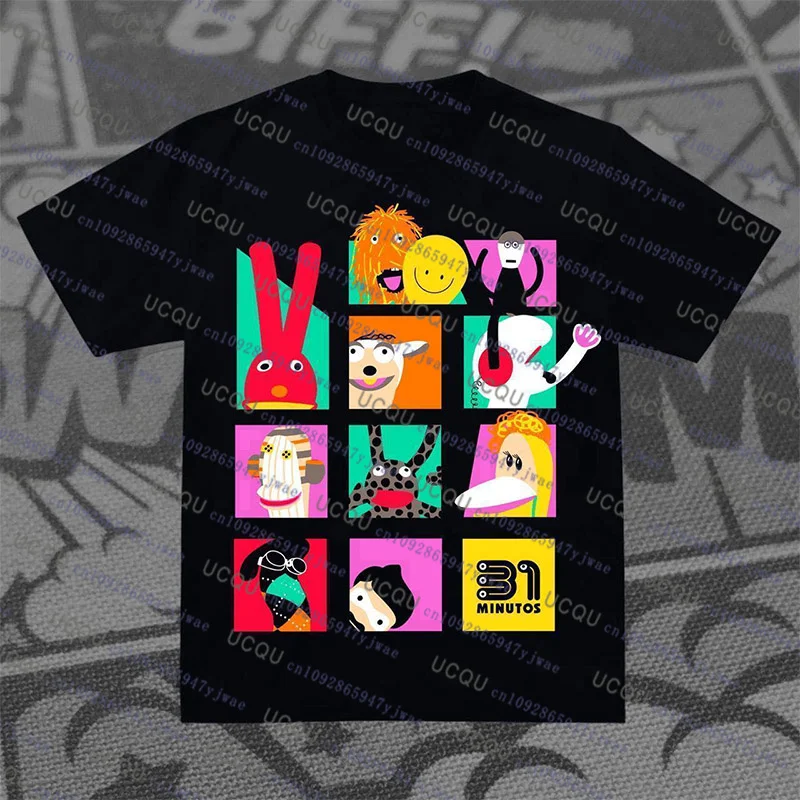 Чилийская телепрограмма «31 миното» футболка с мультяшным принтом, повседневная свободная хлопковая детская футболка, летняя модная уличная пляжная футболка, топ
Чилийская телепрограмма «31 миното» футболка с мультяшным принтом, повседневная свободная хлопковая детская футболка, летняя модная уличная пляжная футболка, топ