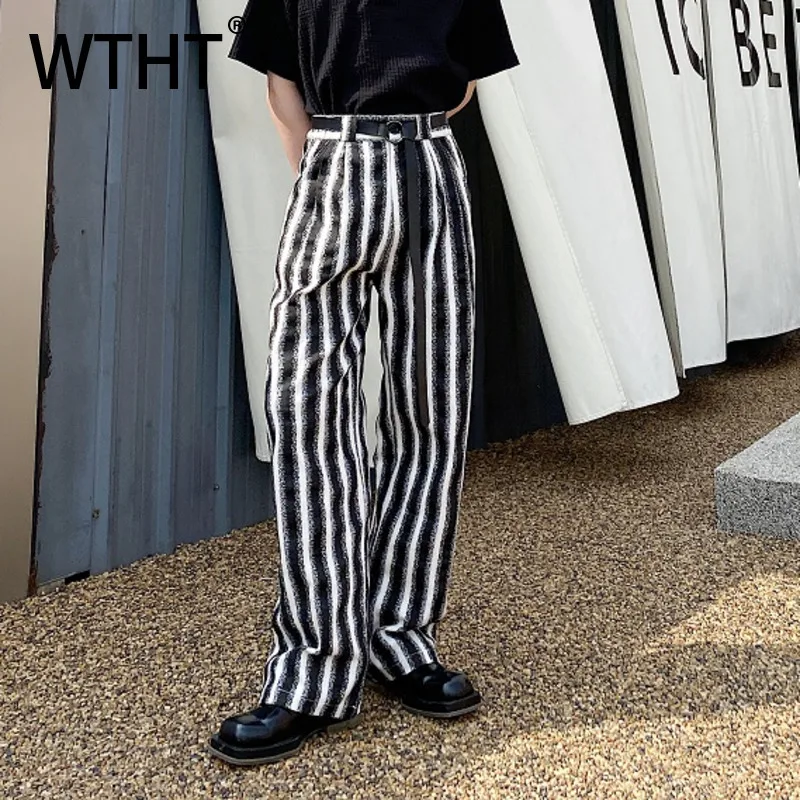 WTHT винтажные мужские повседневные брюки контрастного цвета в полоску, модные брюки с высокой талией в американском стиле, мужские брюки 2023, осень 2A1958
WTHT винтажные мужские повседневные брюки контрастного цвета в полоску, модные брюки с высокой талией в американском стиле, мужские брюки 2023, осень 2A1958