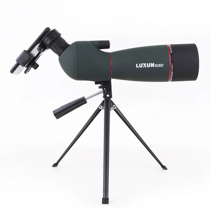 LUXUN Zoom 25-75X70 Монокуляр для наблюдения за птицами Адаптер для поддержки телефона Телескоп Водонепроницаемый охотничий телескоп
LUXUN Zoom 25-75X70 Монокуляр для наблюдения за птицами Адаптер для поддержки телефона Телескоп Водонепроницаемый охотничий телескоп