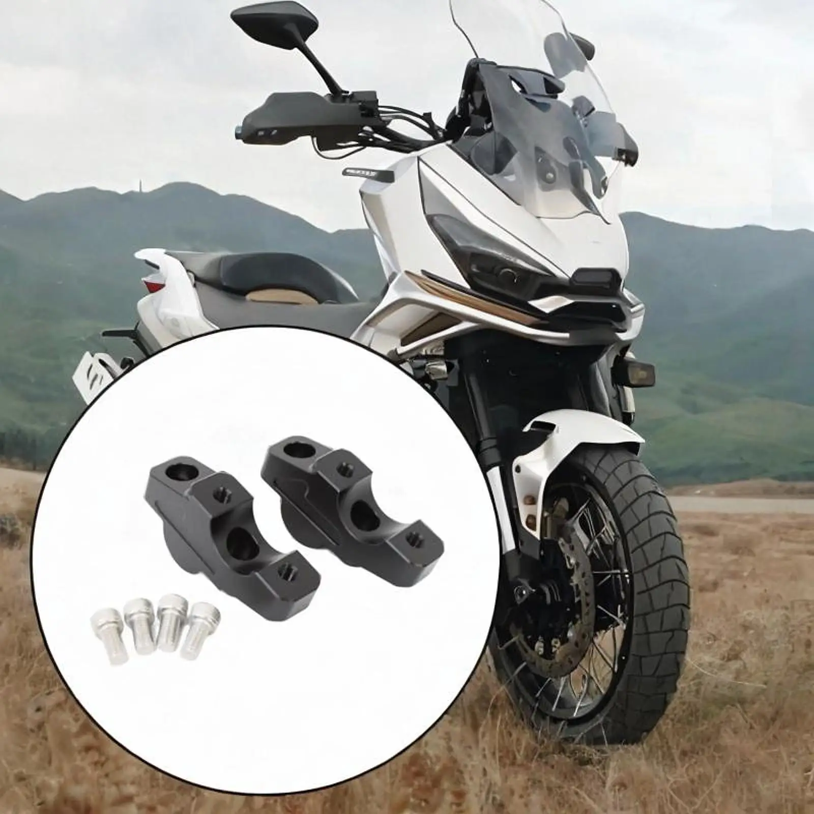 Motorcycle Handlebar Risers Handlebar Riser Support Heighten Stable Multifunction Handle Bar Clamp for Motorcycle Fittings
Motorcycle Handlebar Risers Handlebar Riser Support Heighten Stable Multifunction Handle Bar Clamp for Motorcycle Fittings