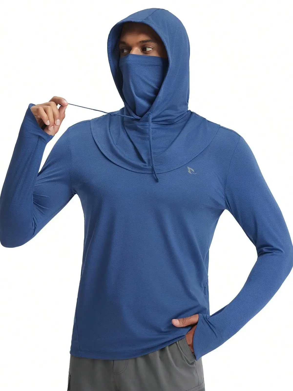 Men's Sun Hoodies UPF 50+ Separate Hood With Face Mask Long Sleeve Fishing Shirts UV Protection Rash Guard
Men's Sun Hoodies UPF 50+ Separate Hood With Face Mask Long Sleeve Fishing Shirts UV Protection Rash Guard