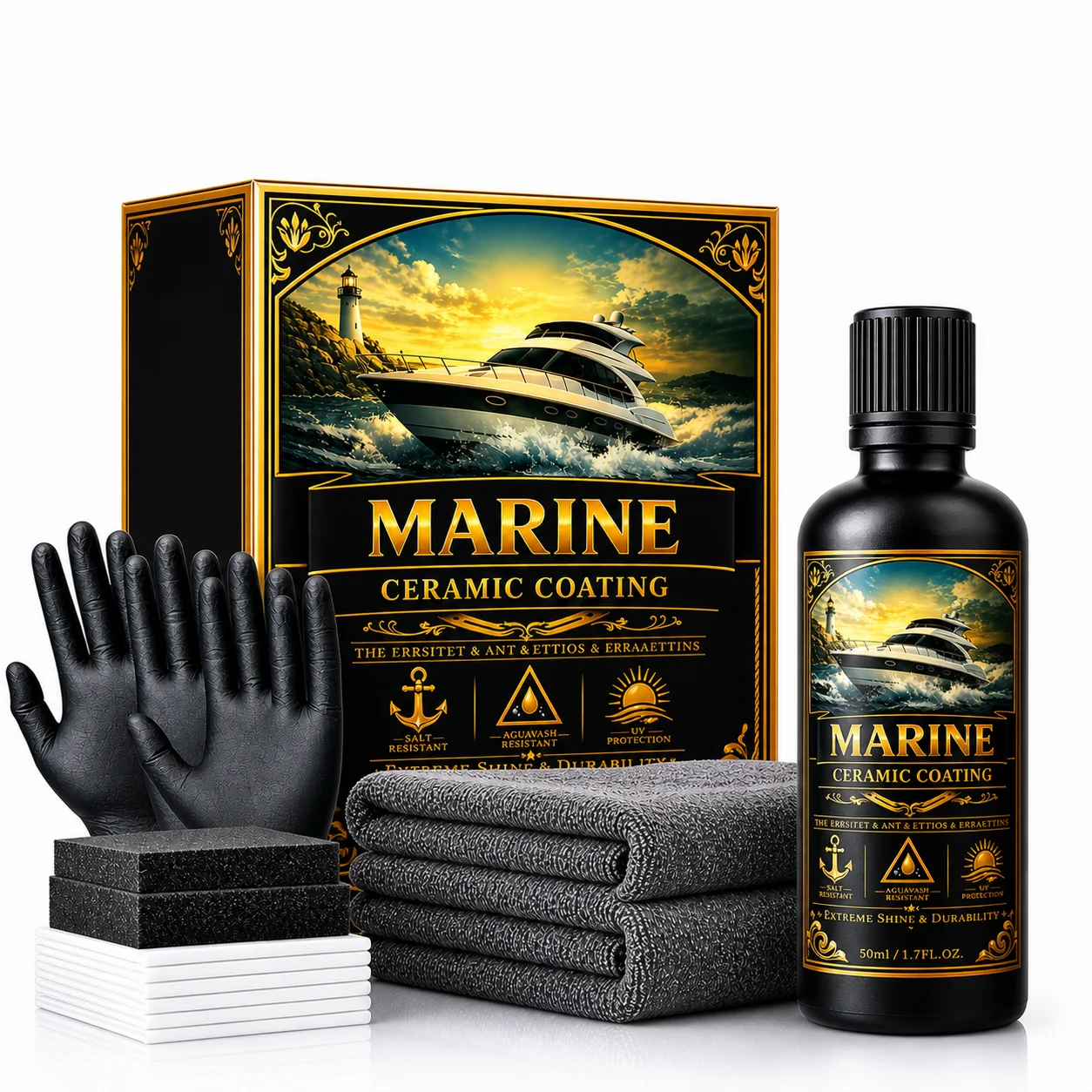 MARINE CERAMIC COATING – Professional Boat & Yacht Protection, Salt Resistant, UV Shield, Extreme Gloss Finish
MARINE CERAMIC COATING – Professional Boat & Yacht Protection, Salt Resistant, UV Shield, Extreme Gloss Finish