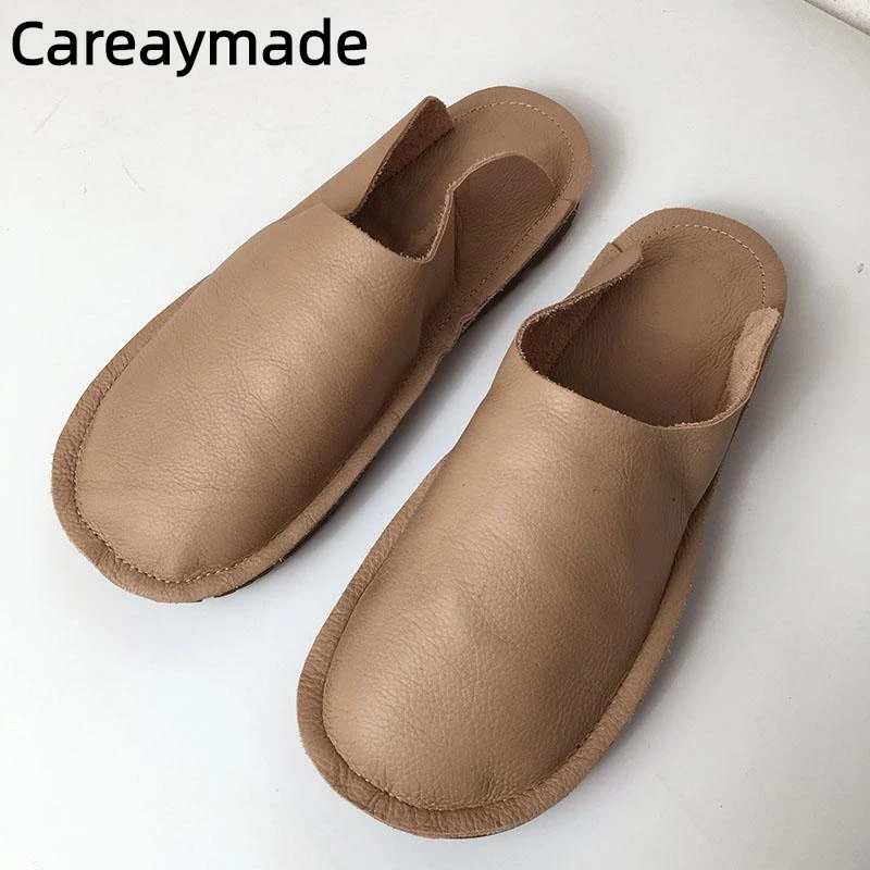 Careaymade-Summer Genuine Leather women's slippers,soft toe cover non slip half drag sandals,anti odor sweat comfortable shoes
Careaymade-Summer Genuine Leather women's slippers,soft toe cover non slip half drag sandals,anti odor sweat comfortable shoes
