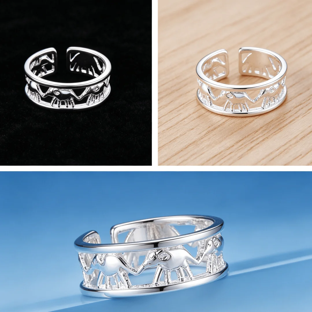Luxury Brand 925 Sterling Silver temperament Elephant Rings for Women adjustable Fashion Wedding Party Anniversary Gifts Jewelry
Luxury Brand 925 Sterling Silver temperament Elephant Rings for Women adjustable Fashion Wedding Party Anniversary Gifts Jewelry