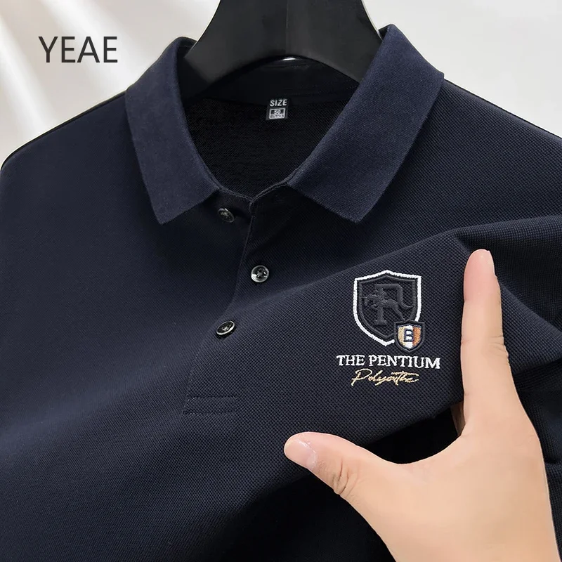 TONY Designer Clothes Tops Spring and Autumn 2025 New Business Casual Lapel Embroidered Chest Badge Polo Long Sleeve T Shirt Men
TONY Designer Clothes Tops Spring and Autumn 2025 New Business Casual Lapel Embroidered Chest Badge Polo Long Sleeve T Shirt Men