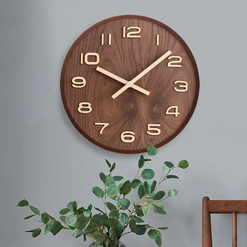Wall Clock Modern Minimalist Chinese Wooden Silent Battery Operated Quartz Large Wall Clock Living Room Home Decor Wall Decor
Wall Clock Modern Minimalist Chinese Wooden Silent Battery Operated Quartz Large Wall Clock Living Room Home Decor Wall Decor
