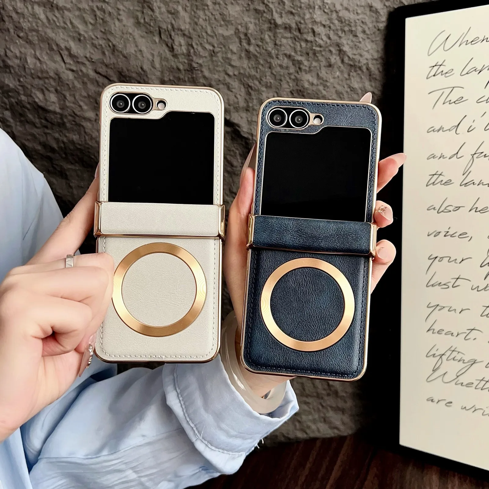 Slim Leather Magnetic Phone Case for Magsafe For Samsung Galaxy Z Flip7 6 5 4 3 Hinge Protection Shockproof Hard Cover
Slim Leather Magnetic Phone Case for Magsafe For Samsung Galaxy Z Flip7 6 5 4 3 Hinge Protection Shockproof Hard Cover