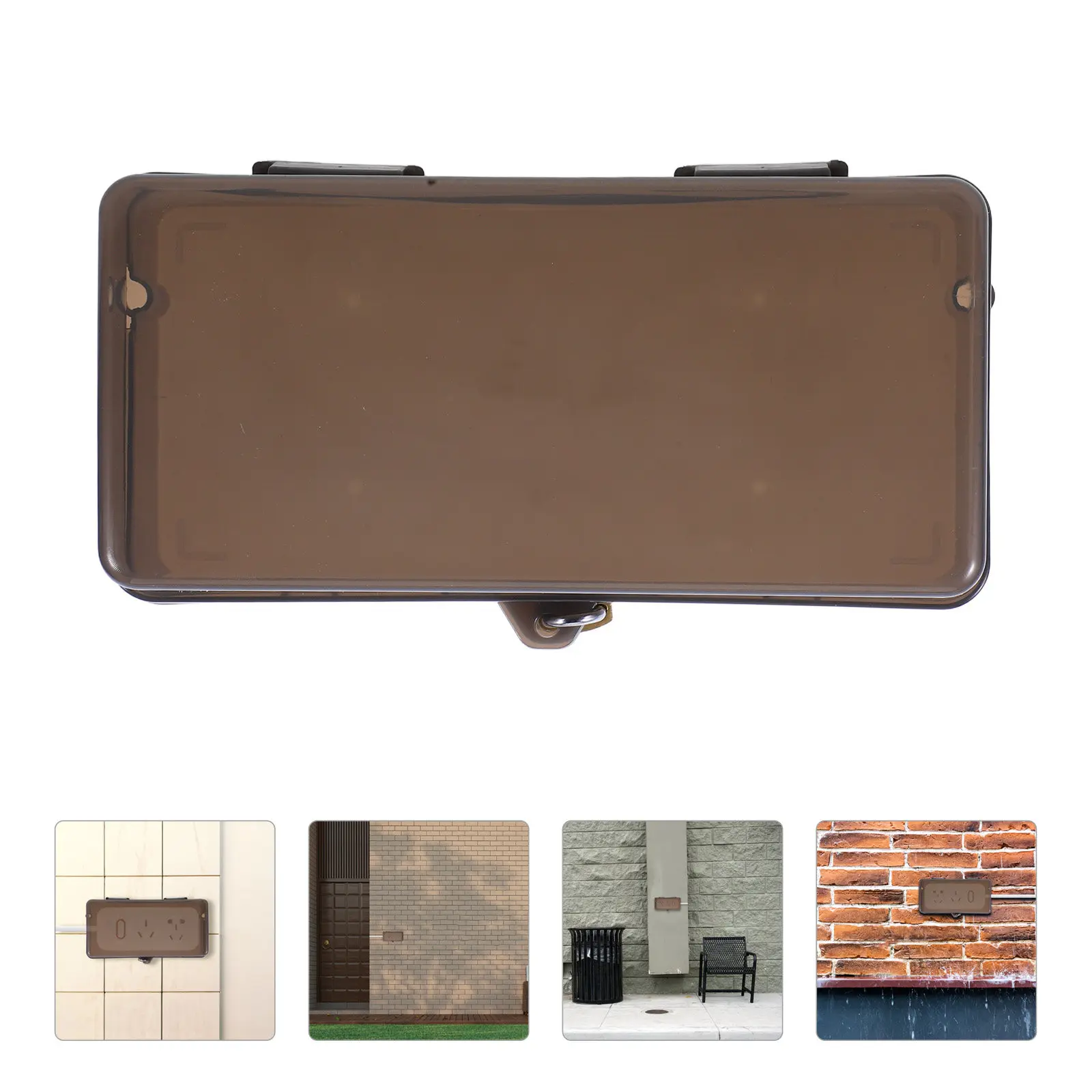 Weatherproof Electrical Box Outdoor Waterproof Socket Cover for Ev Charging Power Strip Safety Reusable Plug Protector Box