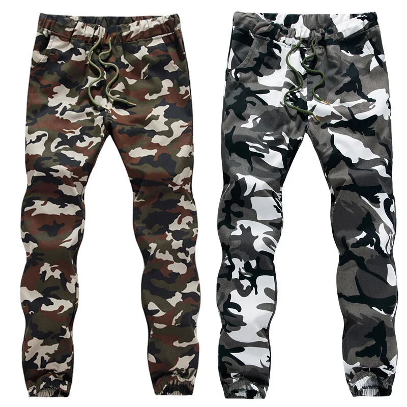 New men's casual camouflage pants for foreign trade, men's leg binding pants, trendy workwear pants, plus size casual pants
New men's casual camouflage pants for foreign trade, men's leg binding pants, trendy workwear pants, plus size casual pants