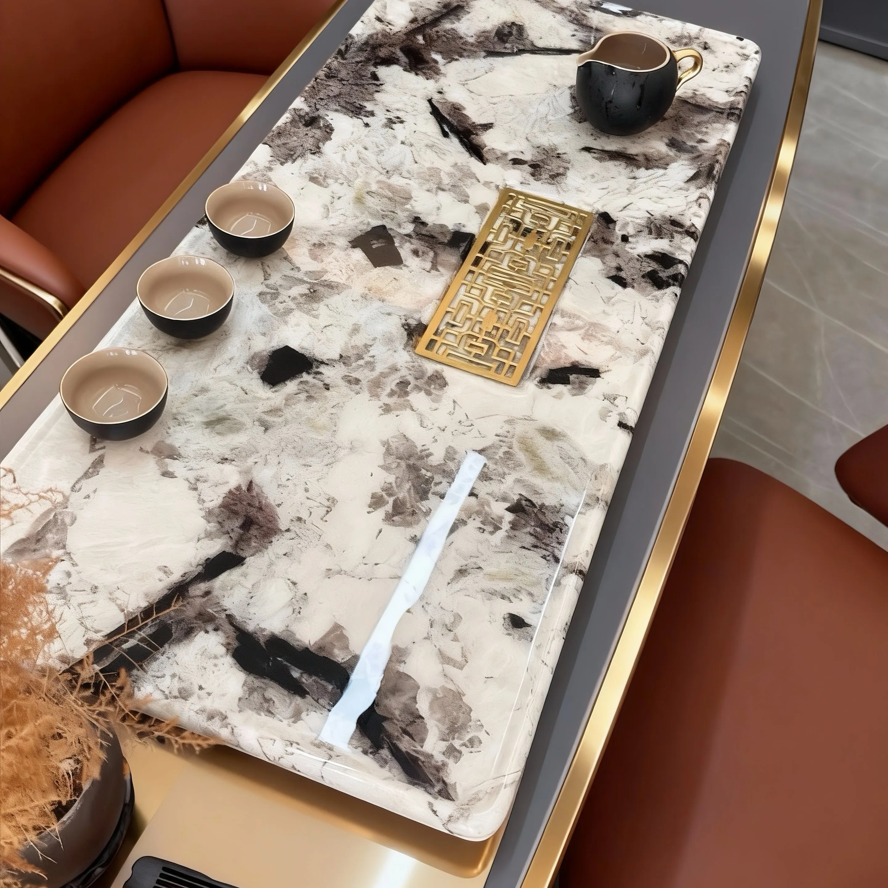 Decorative Tea Tray Chinese Tea Stone Natural Stone Kitchen Tea Tray Modern Nordic Designer bandejas de madera Rectangular Tray
Decorative Tea Tray Chinese Tea Stone Natural Stone Kitchen Tea Tray Modern Nordic Designer bandejas de madera Rectangular Tray