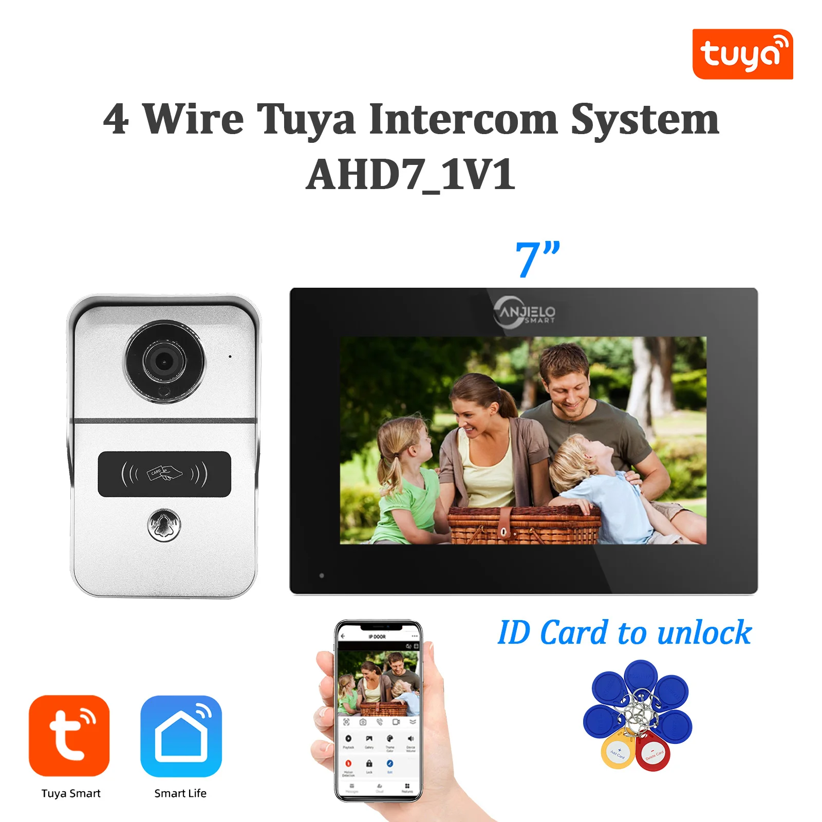 TUYA 1080P 7/10 Inch WiFi Video Intercom Touch Screen Doorbell Smart APP Home Kit for RFID Access Control Syste Wireless Video
TUYA 1080P 7/10 Inch WiFi Video Intercom Touch Screen Doorbell Smart APP Home Kit for RFID Access Control Syste Wireless Video