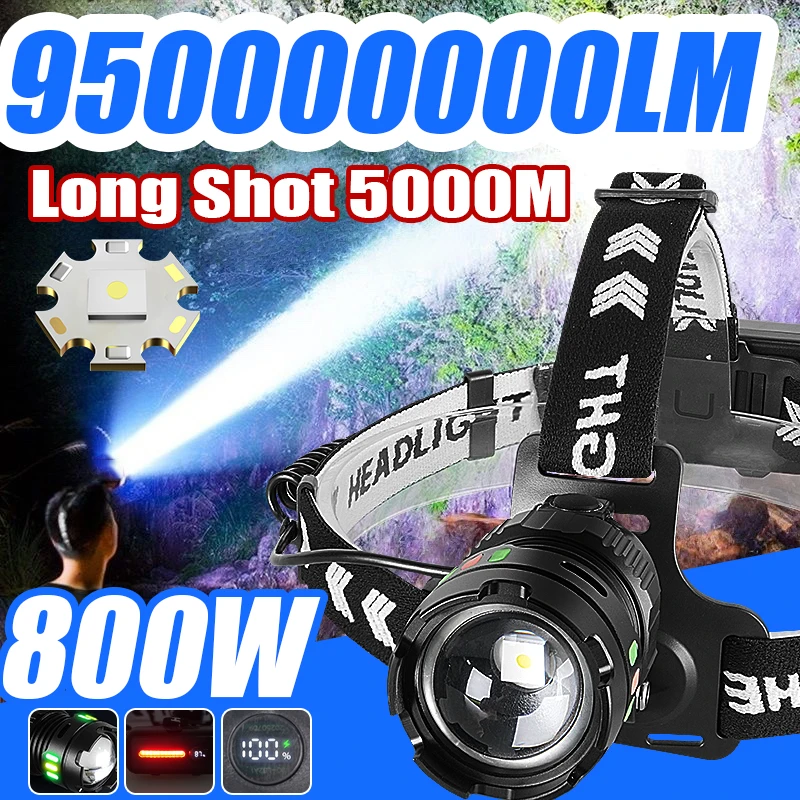 NEW High Power LED Headlight 950000000LM Super Bright Headlamp Zoom Rechargeable Head Torch Outdoor Camping Hunting Lantern
NEW High Power LED Headlight 950000000LM Super Bright Headlamp Zoom Rechargeable Head Torch Outdoor Camping Hunting Lantern