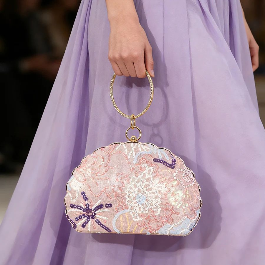 Semicircle Clutch Bag for Women,Floral Bag,Sequin Bag,Gala Night,Party Outfits,Prom Bag,Wedding Items,Cartera Para Mujer Elegant
Semicircle Clutch Bag for Women,Floral Bag,Sequin Bag,Gala Night,Party Outfits,Prom Bag,Wedding Items,Cartera Para Mujer Elegant