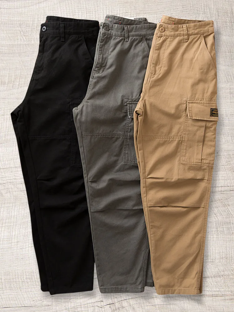 Retro American Work Pants Men's Loose Fit Casual Cotton Trousers Multi Pocket Long Tapered Autumn Youth Style Green Color
Retro American Work Pants Men's Loose Fit Casual Cotton Trousers Multi Pocket Long Tapered Autumn Youth Style Green Color
