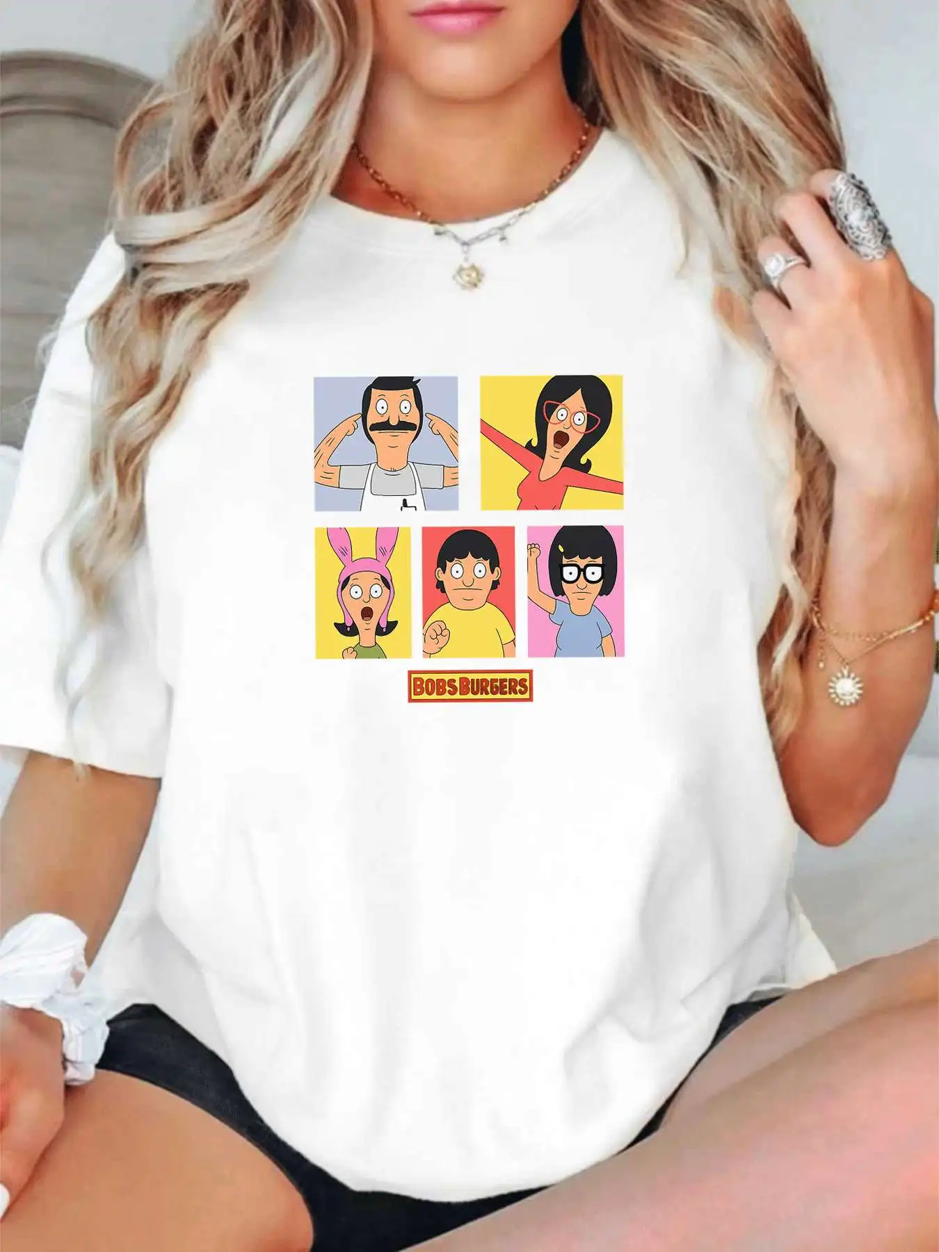 【1142788】Женская футболка больших размеров с круглым вырезом и короткими рукавами, эластичными половинными рукавами и модными принтами
【1142788】Женская футболка больших размеров с круглым вырезом и короткими рукавами, эластичными половинными рукавами и модными принтами