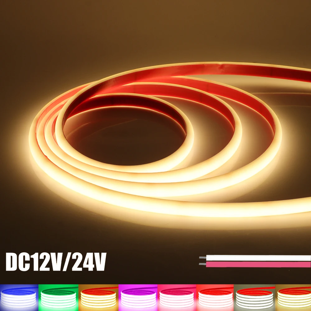 COB LED Neon Light Strip 12V 24V 320LEDs/M 2Pin Wire High Bright Flexible Tape 3000K 4000K 6000K IP68 Waterproof Home Decoration
COB LED Neon Light Strip 12V 24V 320LEDs/M 2Pin Wire High Bright Flexible Tape 3000K 4000K 6000K IP68 Waterproof Home Decoration