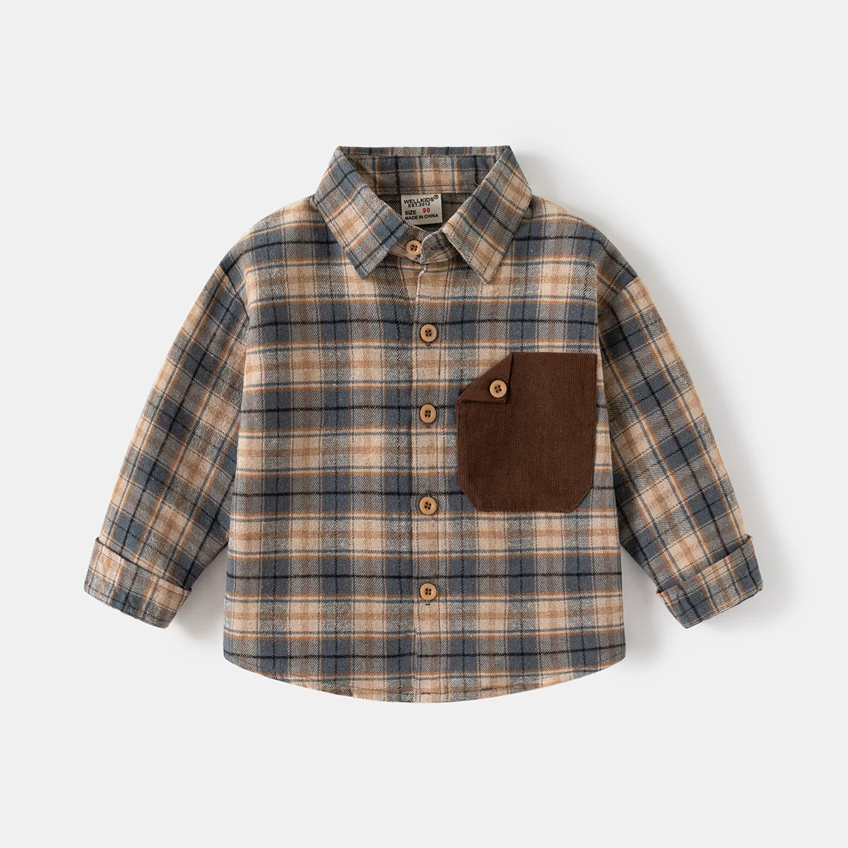 Kids Shirt Clothes Spring Thin Blouses Clothing Infant Boy Plaid Lapel Cotton Tops 2-6 Year Kids Retro Pocket Long Sleeves Shirt
Kids Shirt Clothes Spring Thin Blouses Clothing Infant Boy Plaid Lapel Cotton Tops 2-6 Year Kids Retro Pocket Long Sleeves Shirt