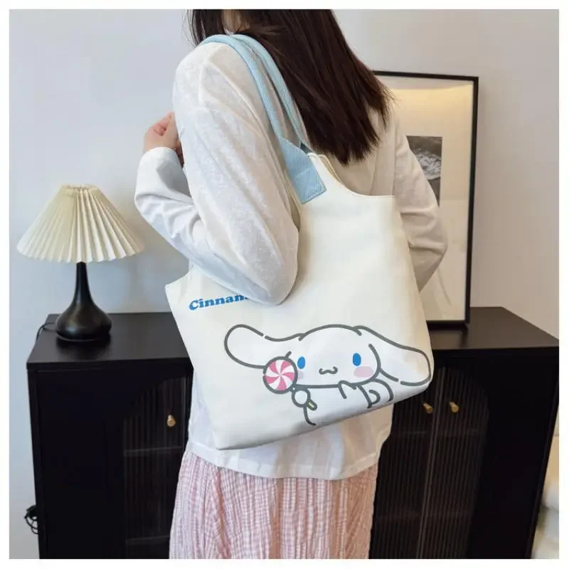 Cinnamoroll Hello Kittys сумка через плечо милая новая портативная сумка-тоут на одно плечо сумки для покупок сумки для девочек для женщин Kawaii мультфильм 
Cinnamoroll Hello Kittys сумка через плечо милая новая портативная сумка-тоут на одно плечо сумки для покупок сумки для девочек для женщин Kawaii мультфильм