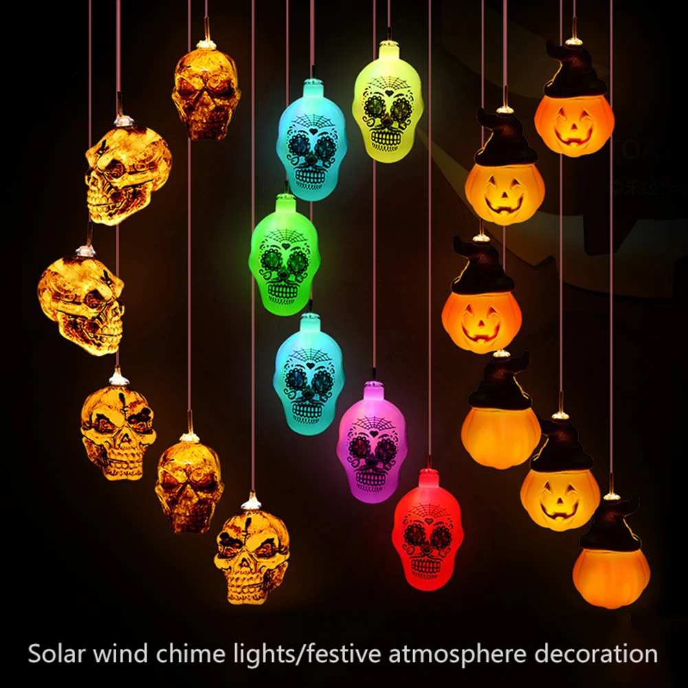 Solar Skeleton Skull Wind Chimes Light No Installation Convenient Pathway Lights For Walkway Pathway
Solar Skeleton Skull Wind Chimes Light No Installation Convenient Pathway Lights For Walkway Pathway