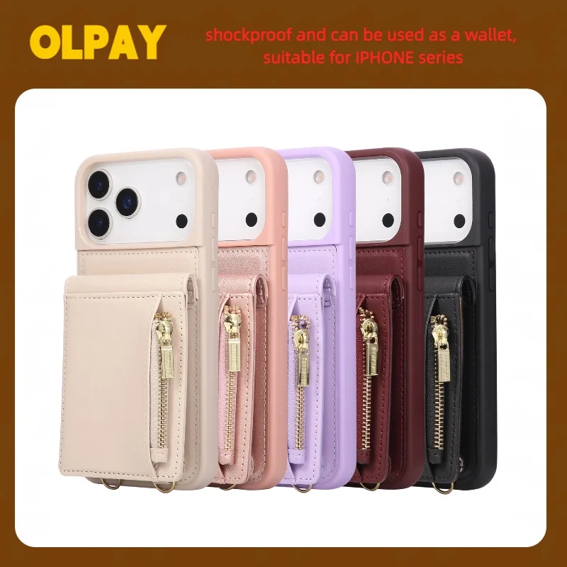 OLPAY Wallet Phone Case For iPhone 17/Air/17 Pro/17 Pro Max 16/16E15/14/13/12/11/XR/XSMAX/6 7 8Plus/SE2/SE3 Women Phone Cover
OLPAY Wallet Phone Case For iPhone 17/Air/17 Pro/17 Pro Max 16/16E15/14/13/12/11/XR/XSMAX/6 7 8Plus/SE2/SE3 Women Phone Cover