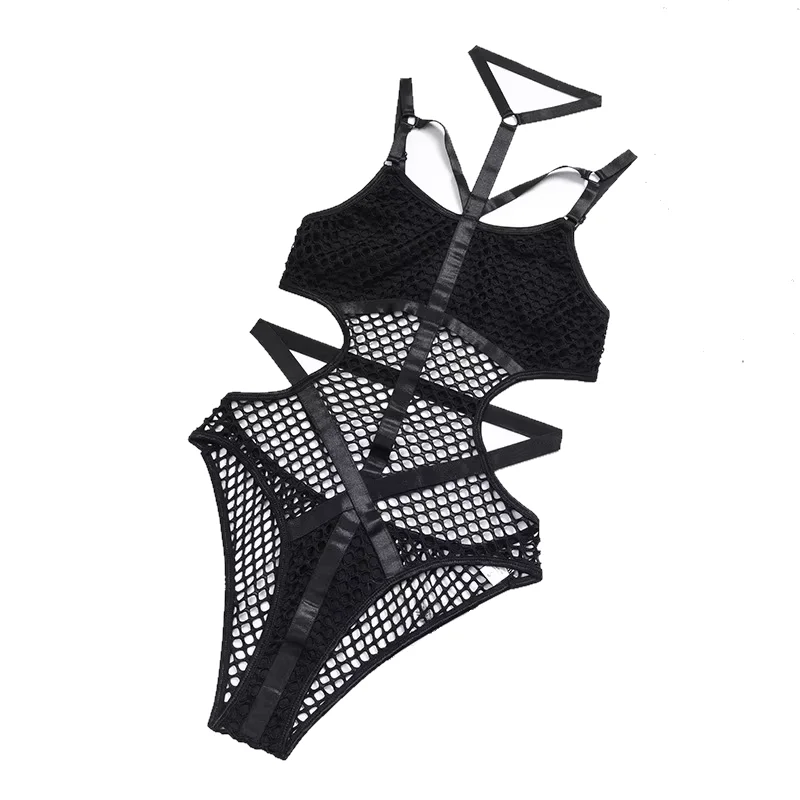 Spicy Girl's Sexy Fish Net Mesh Swimwear Bodysuit Eco-Friendly Packing
Spicy Girl's Sexy Fish Net Mesh Swimwear Bodysuit Eco-Friendly Packing