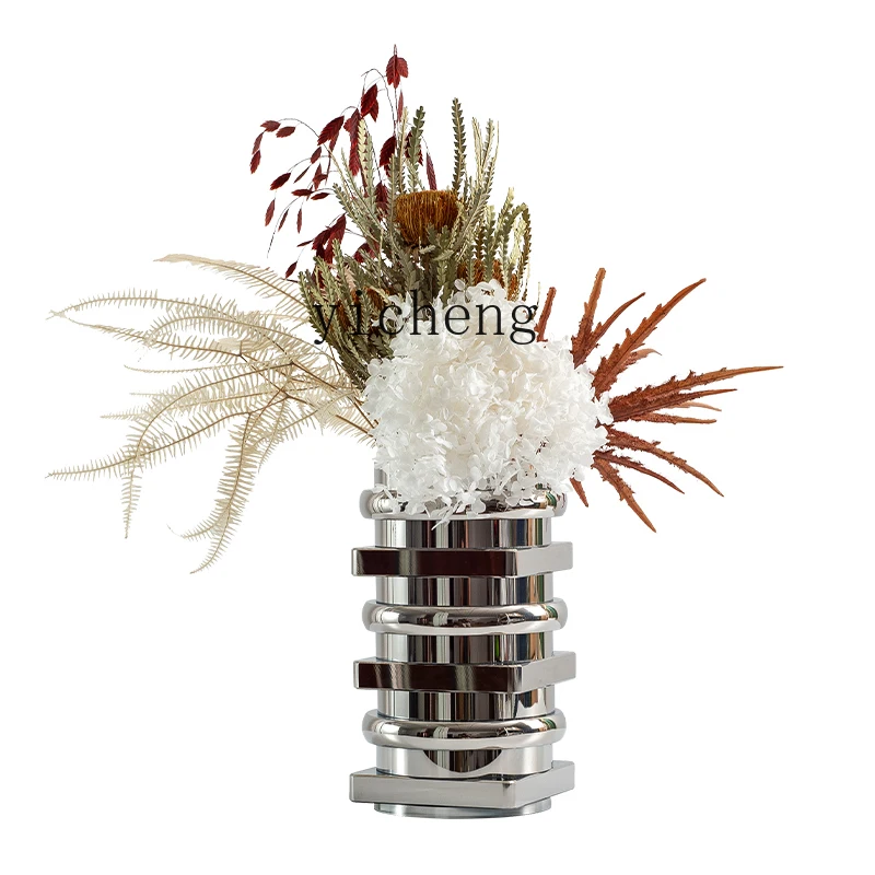 XL dried flower ornament silver stacked crystal flower arrangement model room living room coffee table combination decoration
XL dried flower ornament silver stacked crystal flower arrangement model room living room coffee table combination decoration