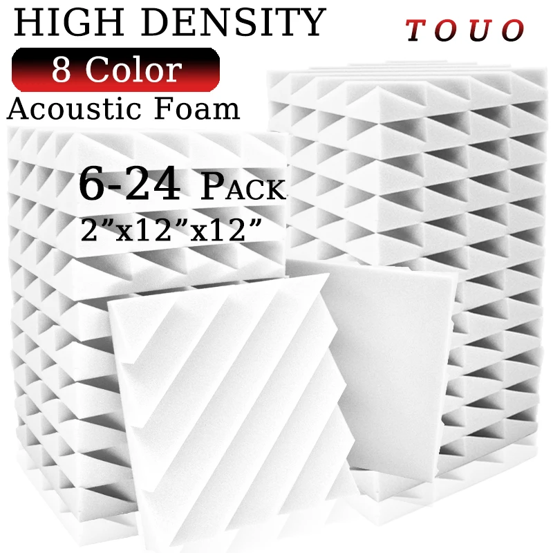 TOUO Acoustic Foam 6/12/24pcs Sound Foam Home Studio Acoustic Treatment High Density Sound Absorbing Material Home Decoration
TOUO Acoustic Foam 6/12/24pcs Sound Foam Home Studio Acoustic Treatment High Density Sound Absorbing Material Home Decoration