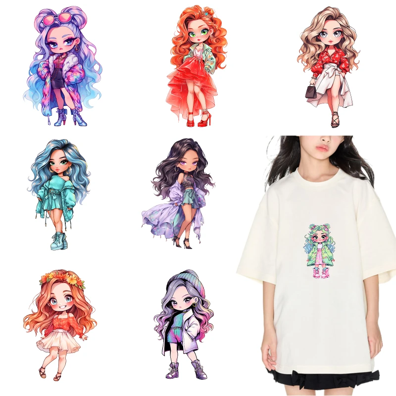 2PCS Cute Girl Cartoon Character Print iron on patches DTF Patches for clothes Iron-on transfers for clothing heat transfer
2PCS Cute Girl Cartoon Character Print iron on patches DTF Patches for clothes Iron-on transfers for clothing heat transfer