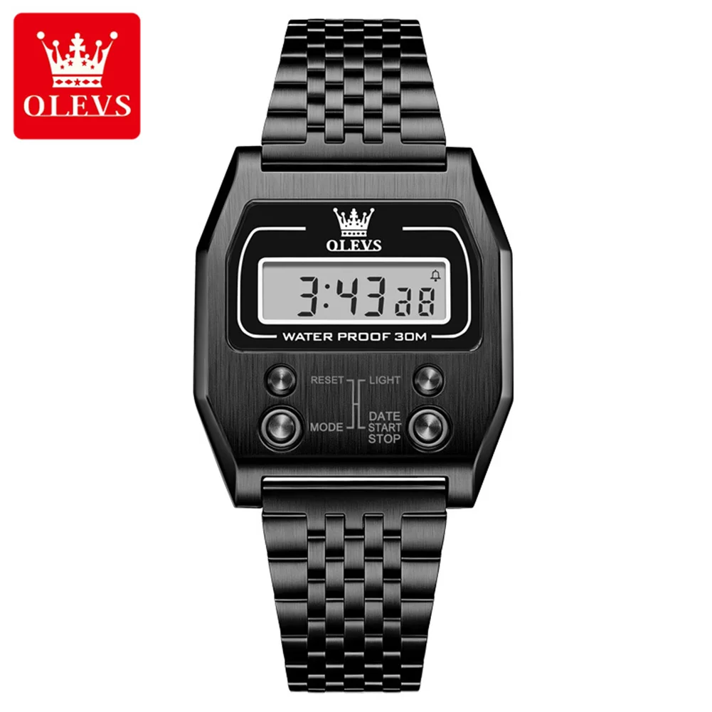 OLEVS 1113 Men's Electronic Watch Stainless steel Strap Waterproof Watches Leisure Automatic Date Watch
OLEVS 1113 Men's Electronic Watch Stainless steel Strap Waterproof Watches Leisure Automatic Date Watch