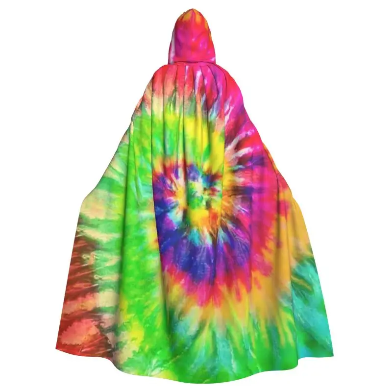 Custom Rainbow Tie Dye Long Hooded Cloak Witch Medieval Costume Cosplay Cape Halloween Coat for Adults
Custom Rainbow Tie Dye Long Hooded Cloak Witch Medieval Costume Cosplay Cape Halloween Coat for Adults