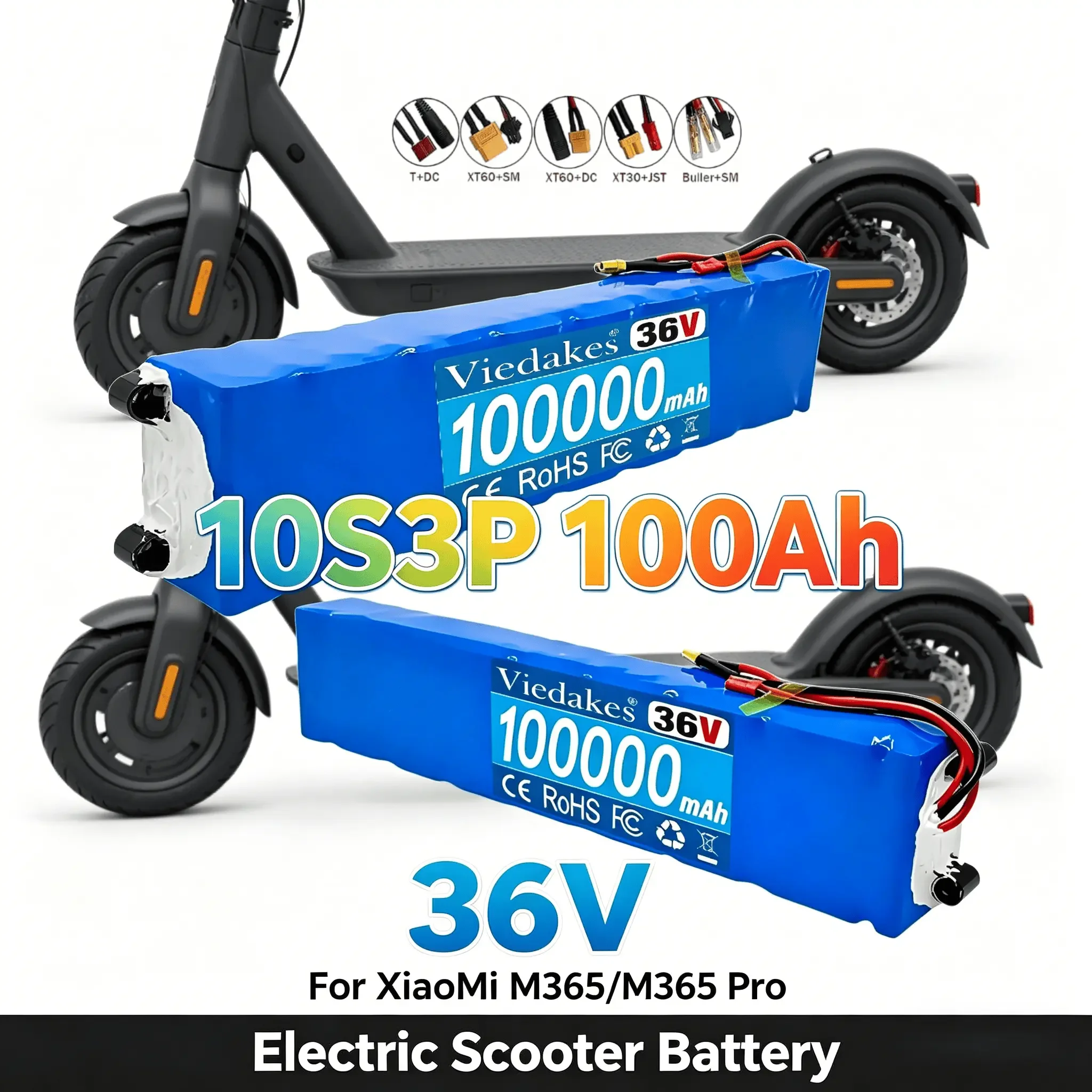 For XiaoMi M365 M365 Pro Commuter Scooter 36V 10S3P Rechargeable Battery Module With Overheating And Short Circuit Protection
For XiaoMi M365 M365 Pro Commuter Scooter 36V 10S3P Rechargeable Battery Module With Overheating And Short Circuit Protection