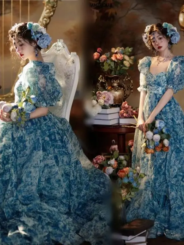 Artistic Floral Skirt Photography Studio Personal Portrait Clothing Vintage Oil Painting Style Artistic Girl's Dress
Artistic Floral Skirt Photography Studio Personal Portrait Clothing Vintage Oil Painting Style Artistic Girl's Dress