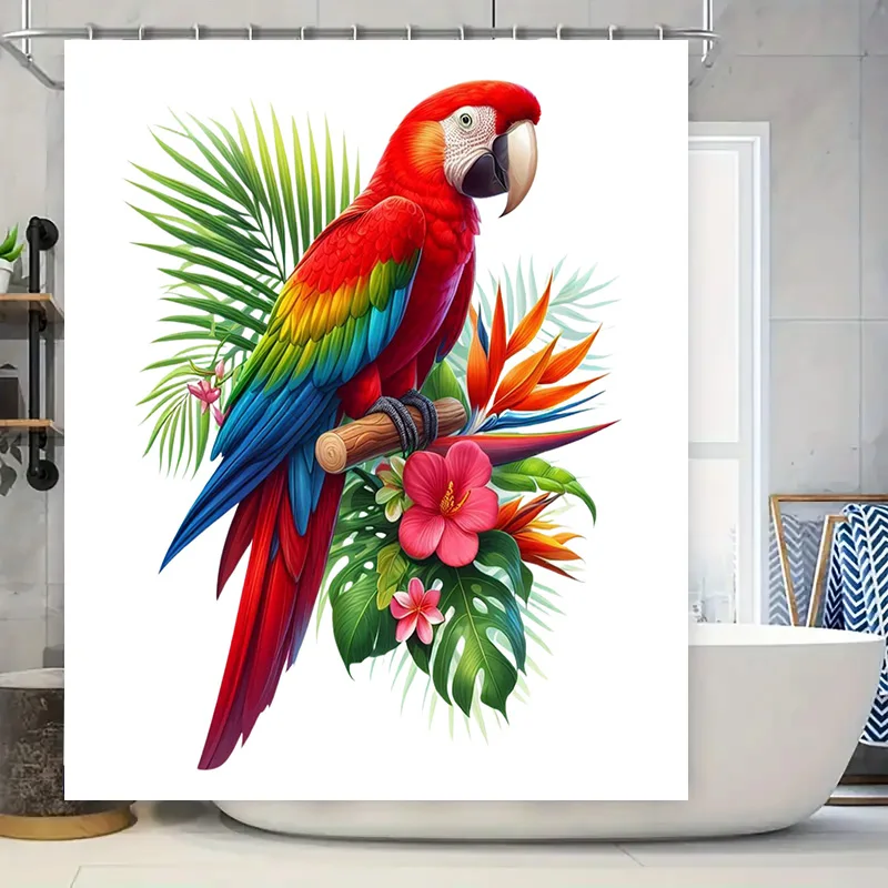 Vibrant Parrot Shower Curtain Tropical Bird Decor for Bathroom Waterproof Fabric Perfect Gift Idea for Home Renovations (White)
Vibrant Parrot Shower Curtain Tropical Bird Decor for Bathroom Waterproof Fabric Perfect Gift Idea for Home Renovations (White)