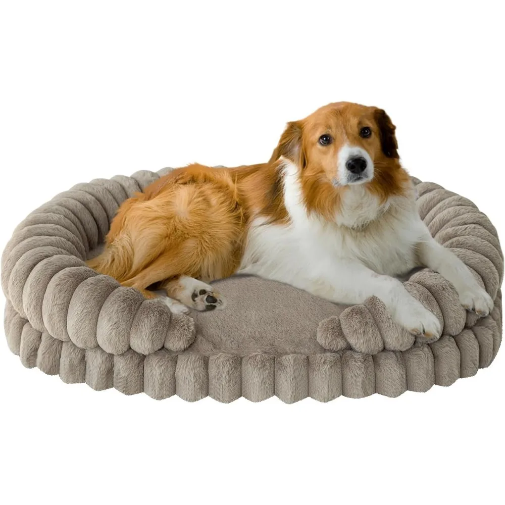 Calming Dog Bed for Large Sized Dogs, 36 Inches Oval Washable Pet Bed with Sides, Orthopedic Pet Couch Sofa with Non-Slip Botto
Calming Dog Bed for Large Sized Dogs, 36 Inches Oval Washable Pet Bed with Sides, Orthopedic Pet Couch Sofa with Non-Slip Botto
