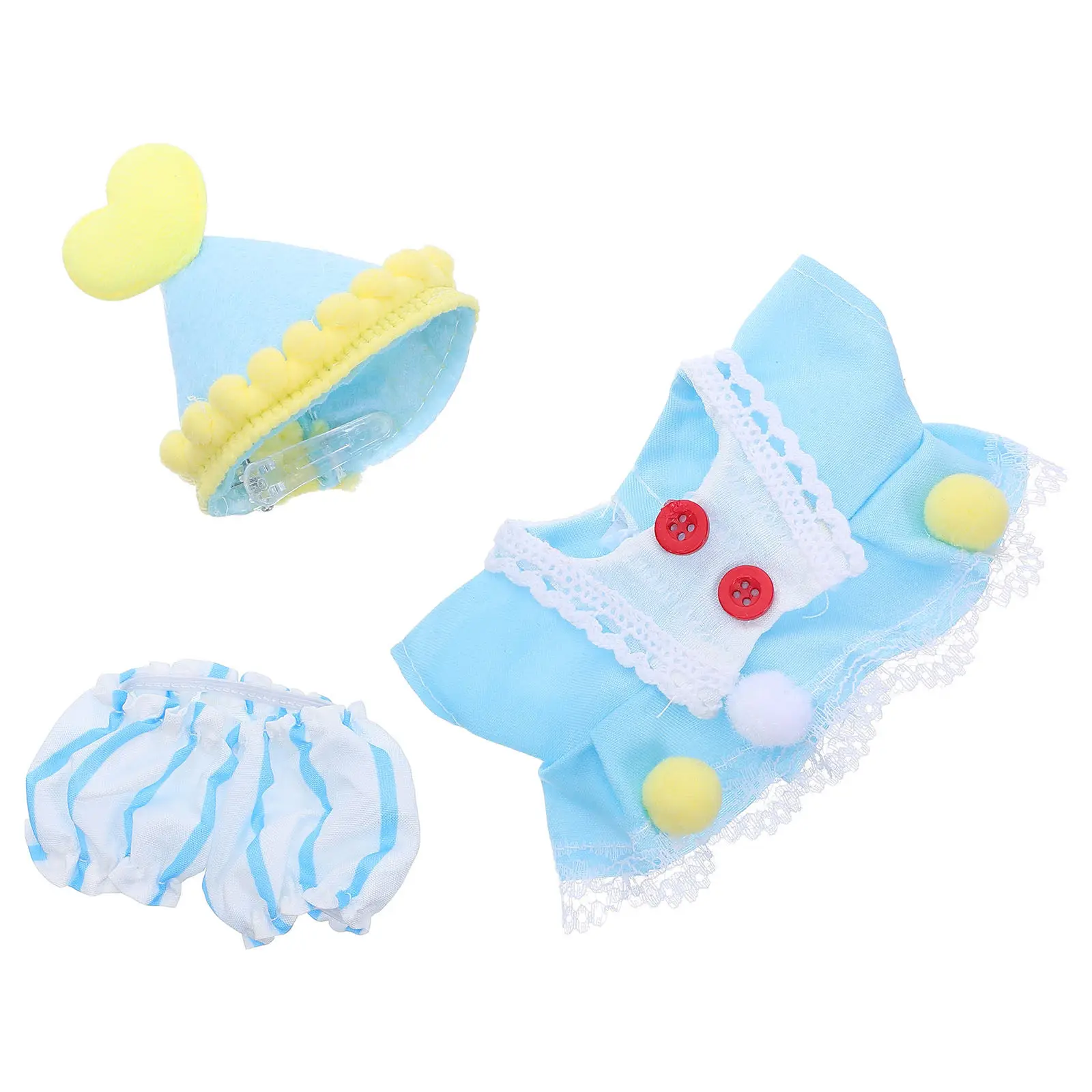 1 Set Baby Dress Up Clothes Set Animal Outfit Birthday Hat Pants Top Shorts Creative Mix Match Accessories for 17Cm
1 Set Baby Dress Up Clothes Set Animal Outfit Birthday Hat Pants Top Shorts Creative Mix Match Accessories for 17Cm