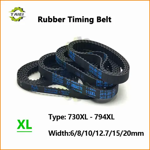 XL Synchronous Belt 730XL 736XL 738XL 748XL 754XL 756XL 760XL 762XL 764XL 770XL 780XL 788XL 792XL 794XL Width 6-20mm Drive Belt