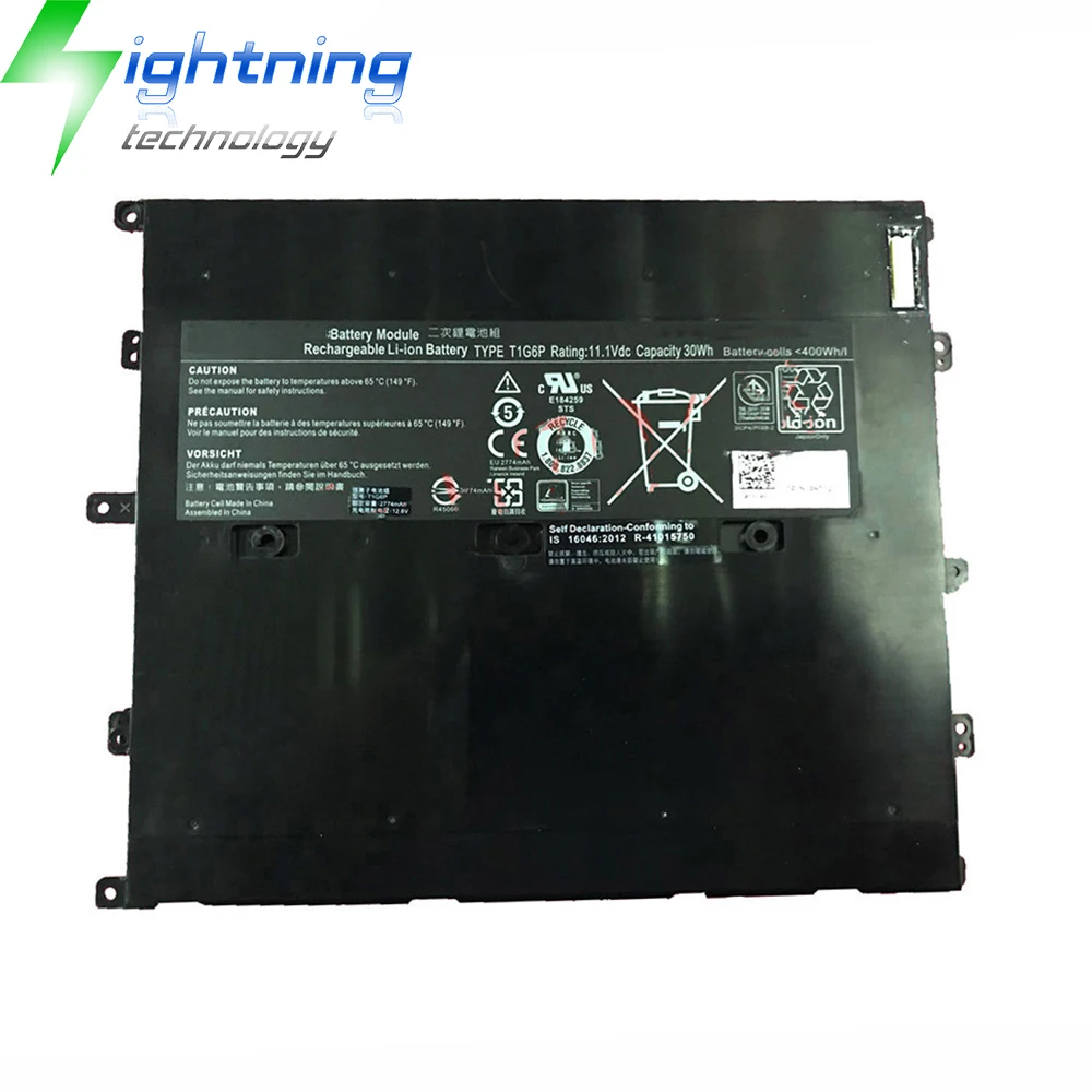 T1G6P 11,1 В 30 Втч аккумулятор для ноутбука Dell Vostro V13 V130 V1300 V13Z 0NTG4J 0PRW6G 0449TX 
T1G6P 11,1 В 30 Втч аккумулятор для ноутбука Dell Vostro V13 V130 V1300 V13Z 0NTG4J 0PRW6G 0449TX